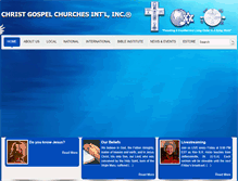 Tablet Screenshot of christgospel.org